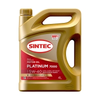 SINTEC Platinum 7000 5W40 SN/CF A3/B4, 4л 600139